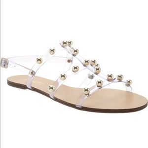 BRAND NEW Schutz Yarin Transparent Sandal (size 7)